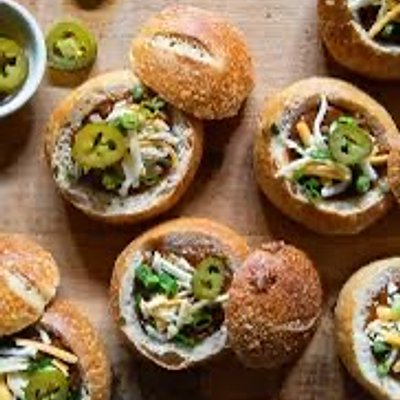 Mini Sourdough Bread Bowls
