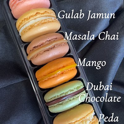 Indian Inspired Macarons Box of 12 Count