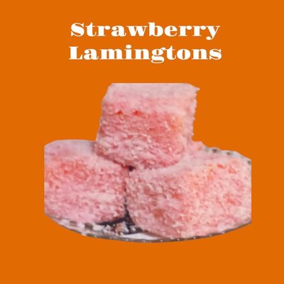 Strawberry Lamingtons