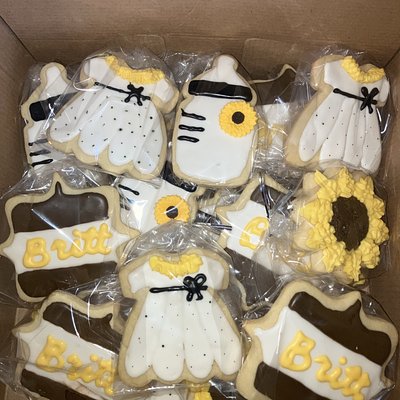 Sunflower Baby Shower Cookies 