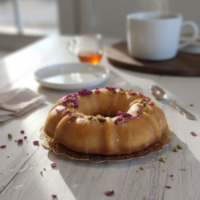 Mini Eggless Gulab Jamun 6" Bundt Cake