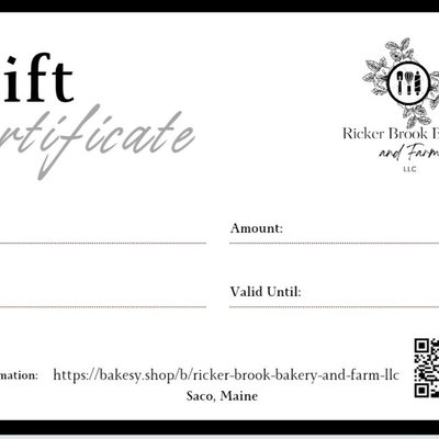 Gift Certificate 