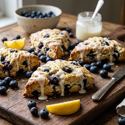 Sourdough Blueberry Lemon Scones (4pk)