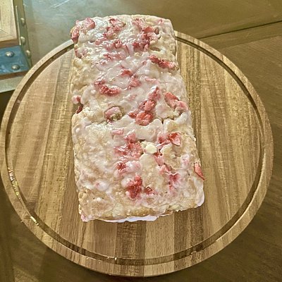 Strawberry Bread With glaze 