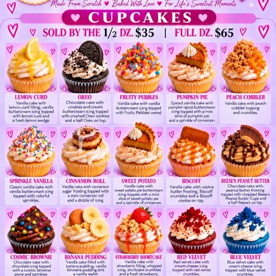 Custom “Luxe” Cupcakes 