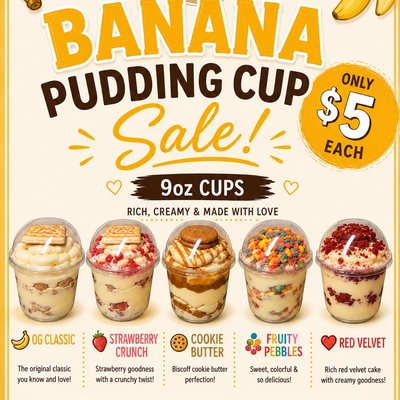 Banana Pudding Cups! 