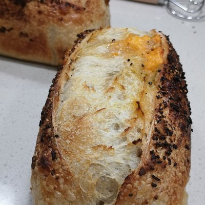 Cheddar and Everything Sourdough 