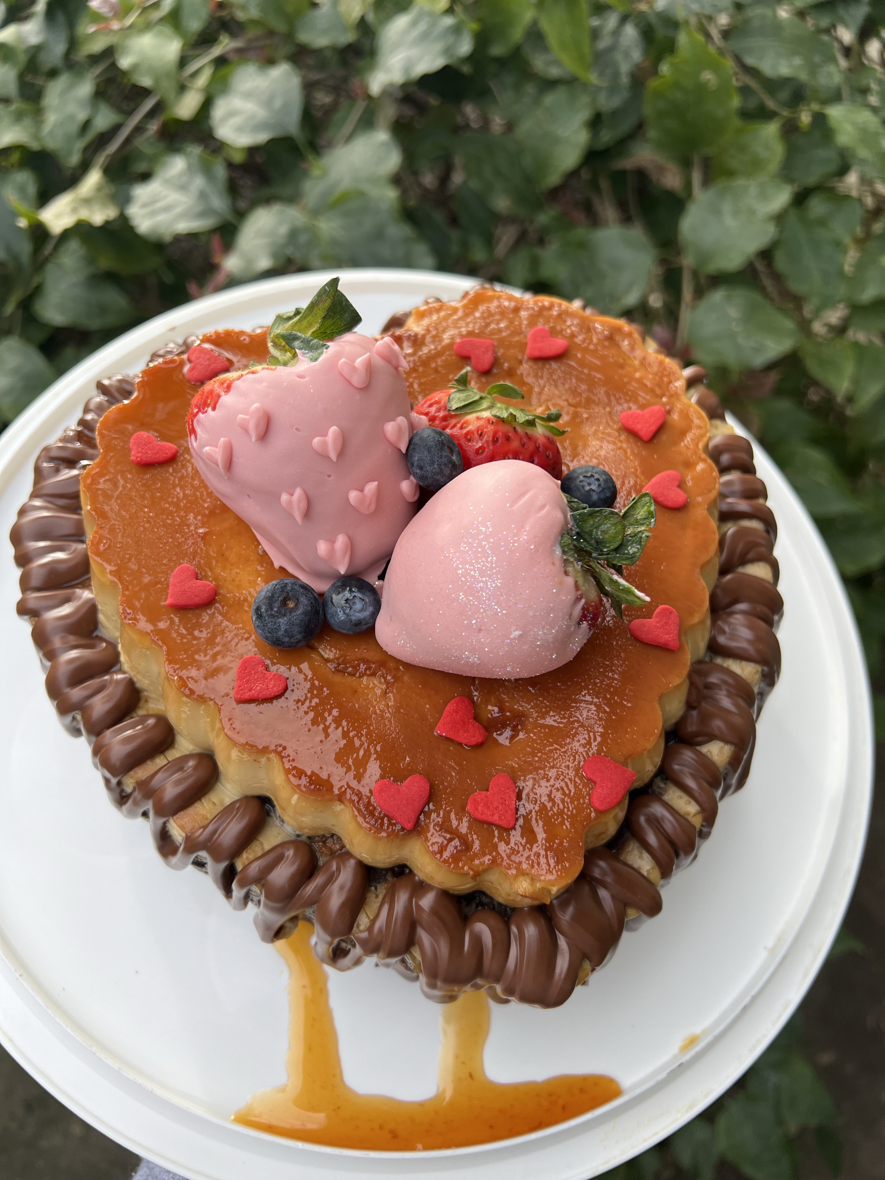 Heart Chocoflan