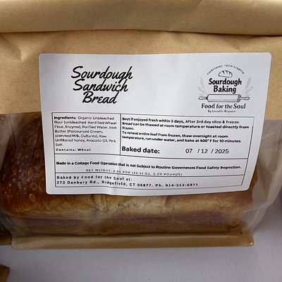 4 Week Sourdough Sandwich Bread