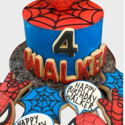 8 Inch Signature Custom Cookie Topper Cake And Cookie Set