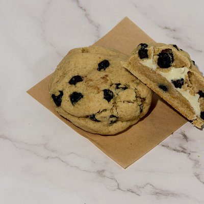 Blueberry Lemon Cheesecake Cookie  (Gluten-Friendly, Nut Free, & Sourdough)