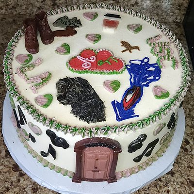10" Cake Simple Decor 