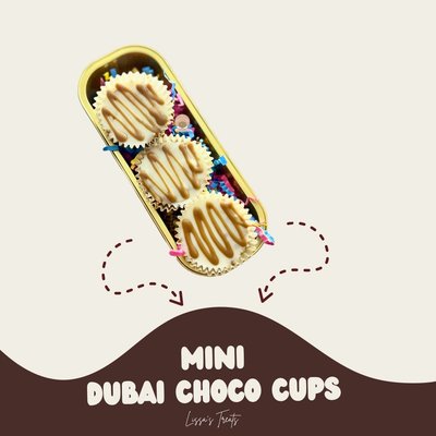Mini Dubai Cookie Butter Choco Cups - Dozen