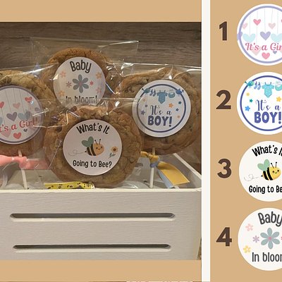 Baby Shower Cookie Pops (Pre-designed Themes)