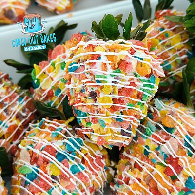 Fruity Pebbles Strawberries 