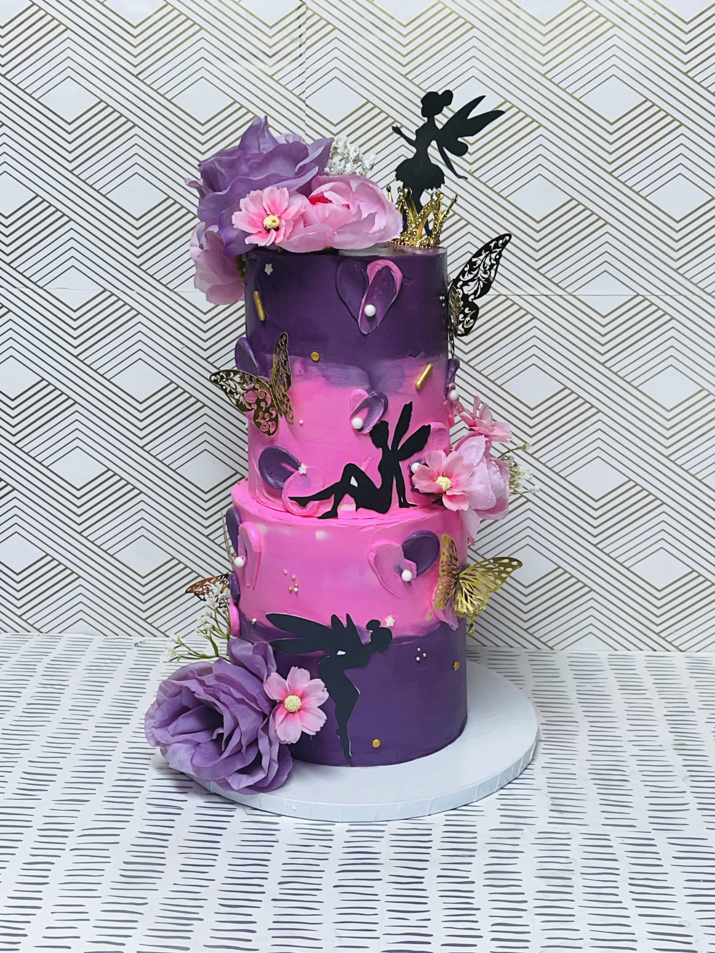 Mini Two Tier  Custom Cake(4in+6in)