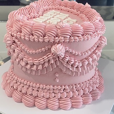 10 Serves Heart Shaped Cake 