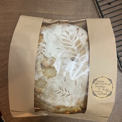 Roasted Garlic Asiago Sourdough 