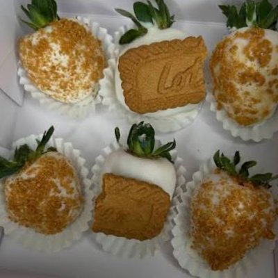*New* Biscoff Covered Strawberries 