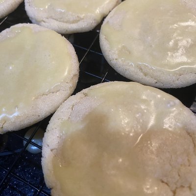 Iced Sugar Oatmeal Cookies