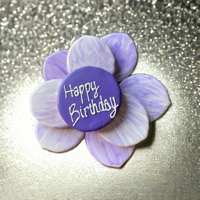 Happy Birthday Flower Platter