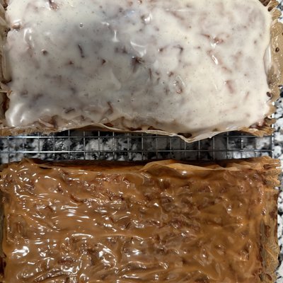 Apple Fritter Bread w/Salted Caramel & Vanilla Bean Glaze