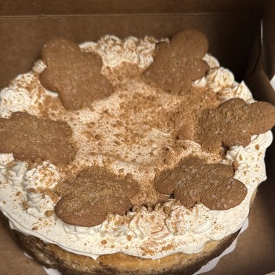 Ginger Bread Eggnog Cheesecake