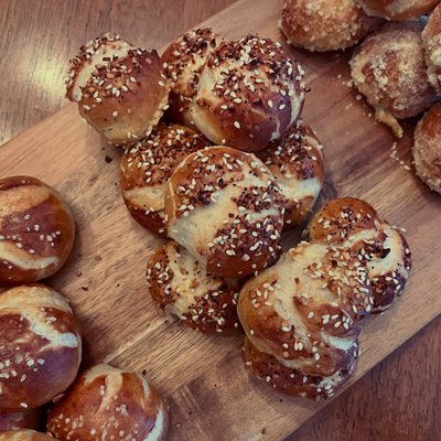 Sourdough Pretzel Bites