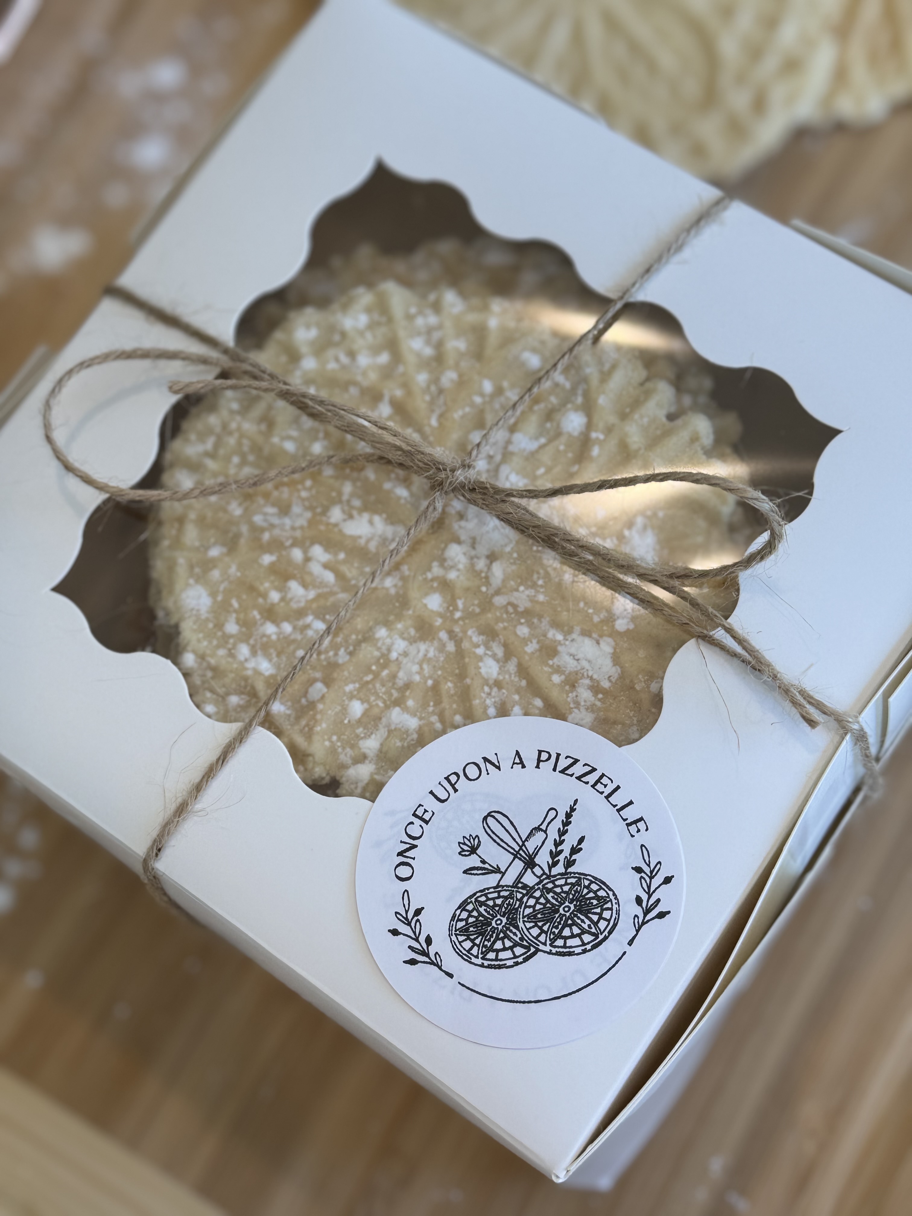 A Box Of Pizzelles (One Dozen Cookies)