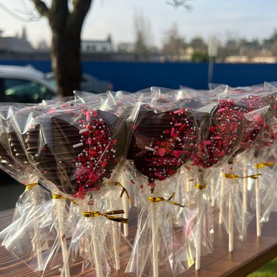 Vaentines Day Heart Cakepops 