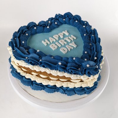 Vintage Heart Or Circle Cookie Cake