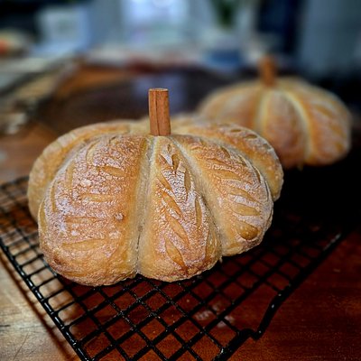 Pumpkin Shaped Artisan Sourdough