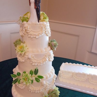 Wedding Cakes $450  3 Tiers 6,8, And 10 Inch; $650  4 Tiers 6,8,10, And 12