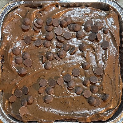 Lunch Lady Brownies with Chocolate Chips