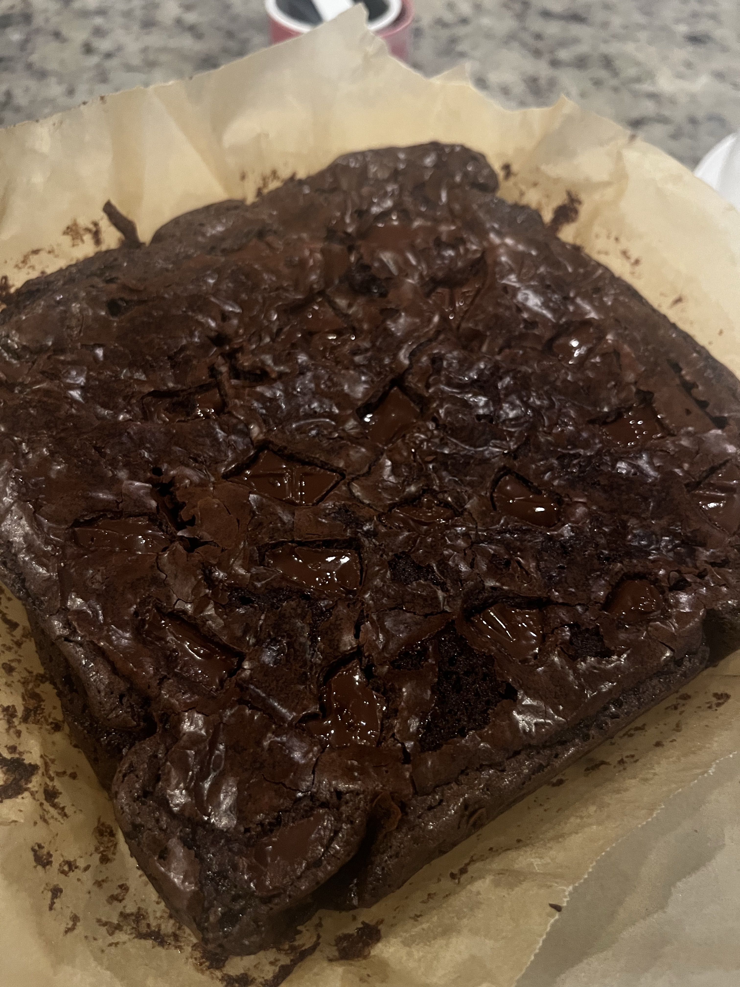 Triple Chocolate Fudgey Brownies 
