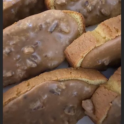 Candied Pound Cake Slice 
