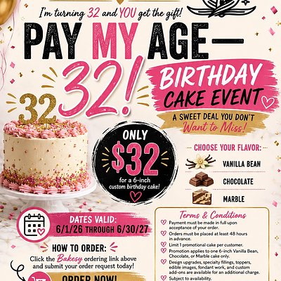 Pay My Age “32”
