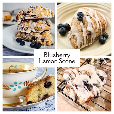 [GF] Blueberry Lemon Scones (6 for $18 • 12 for $36)