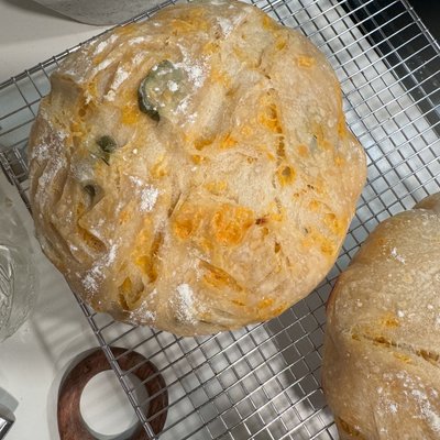 Jalapeño And Cheddar Sourdough Bread