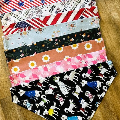 Everyday Over-The-Collar Dog Bandanas 