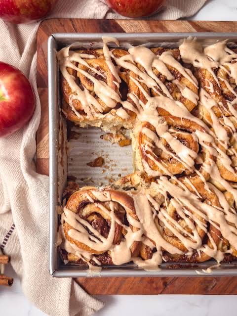 One Dozen Apple Pie Cinnamon Roll