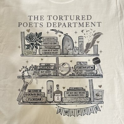 The Tortured Poets department Bookshelf