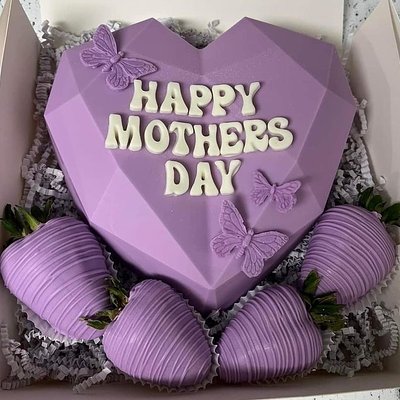 Smash Heart w/ 6  Dipped Strawberries 