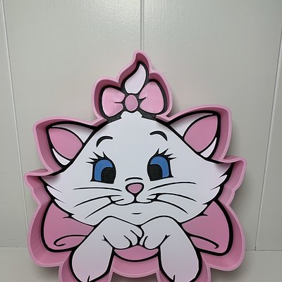 Cat With Pink Bow Trinket Tray