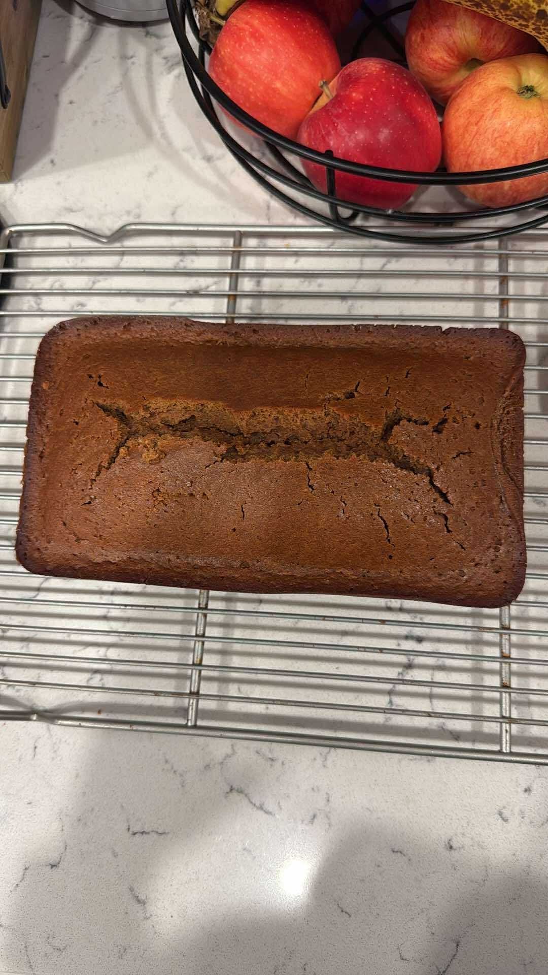 Gingerbread Loaf With Vanilla Glaze