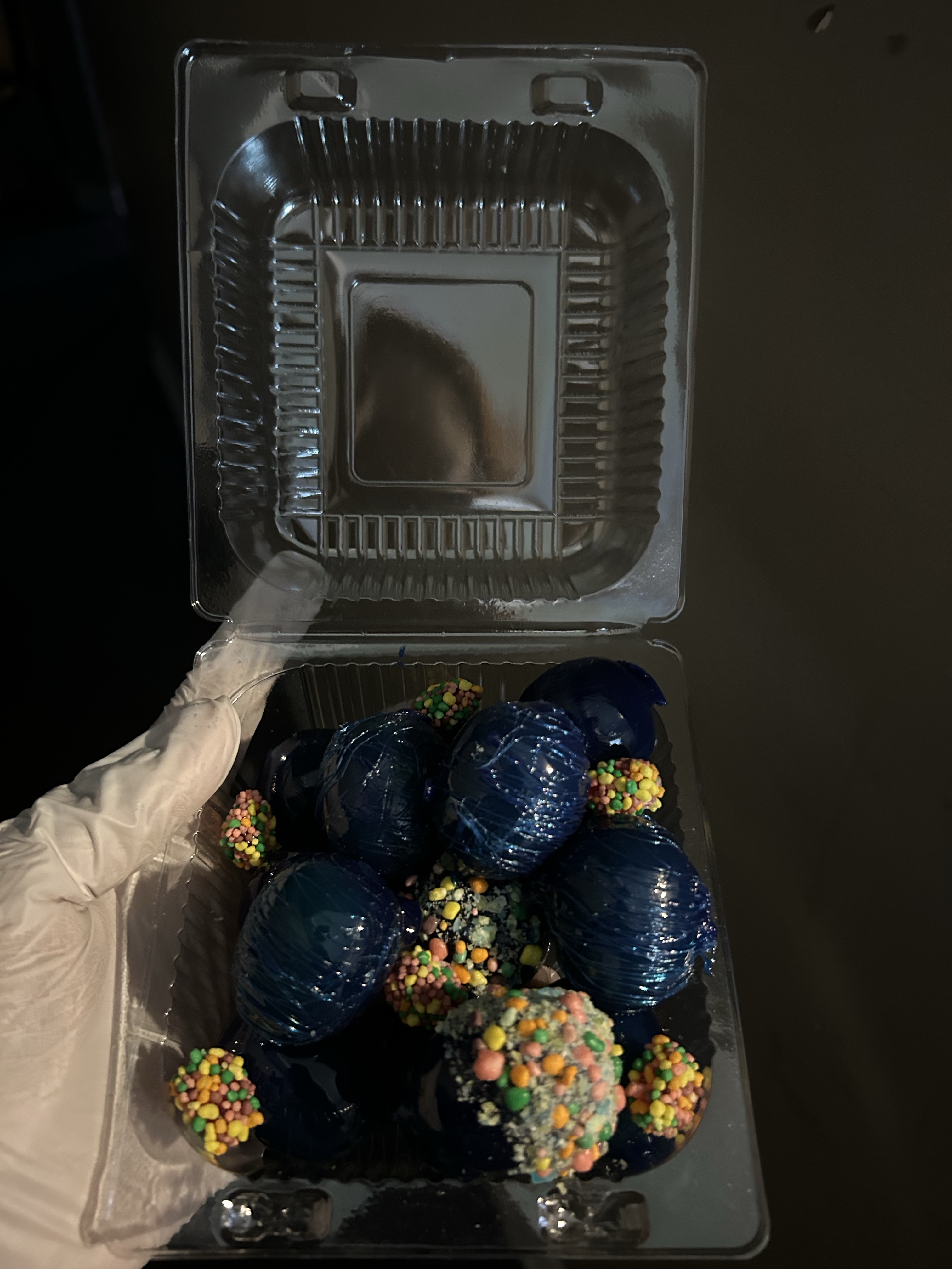 Blue Raspberry Candied Grapes 