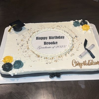 Half-Sheet Cake (18x13) Yields Up To 48 Servings