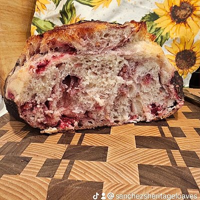 Raspberry Lemon Sourdough 