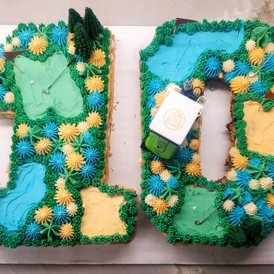 Single Digit Double Doozie Cookie Cake- Small