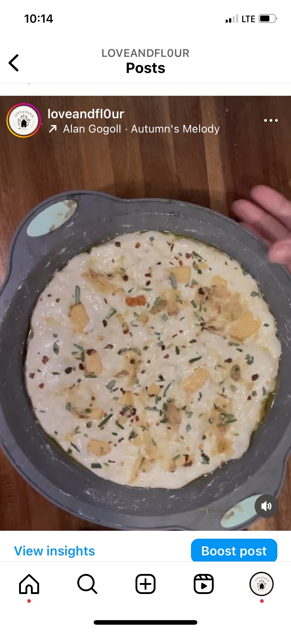 (Small) Chipotle Gouda N Roasted Garlic Sourdough Focaccia